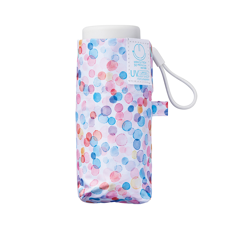 estaa  ミラクルテック プロ 晴雨兼用 カラフルドット 折りたたみ傘/PK